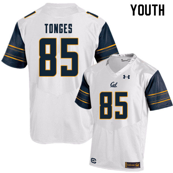 Youth #85 Jake Tonges Cal Bears College Football Jerseys Sale-White - Click Image to Close